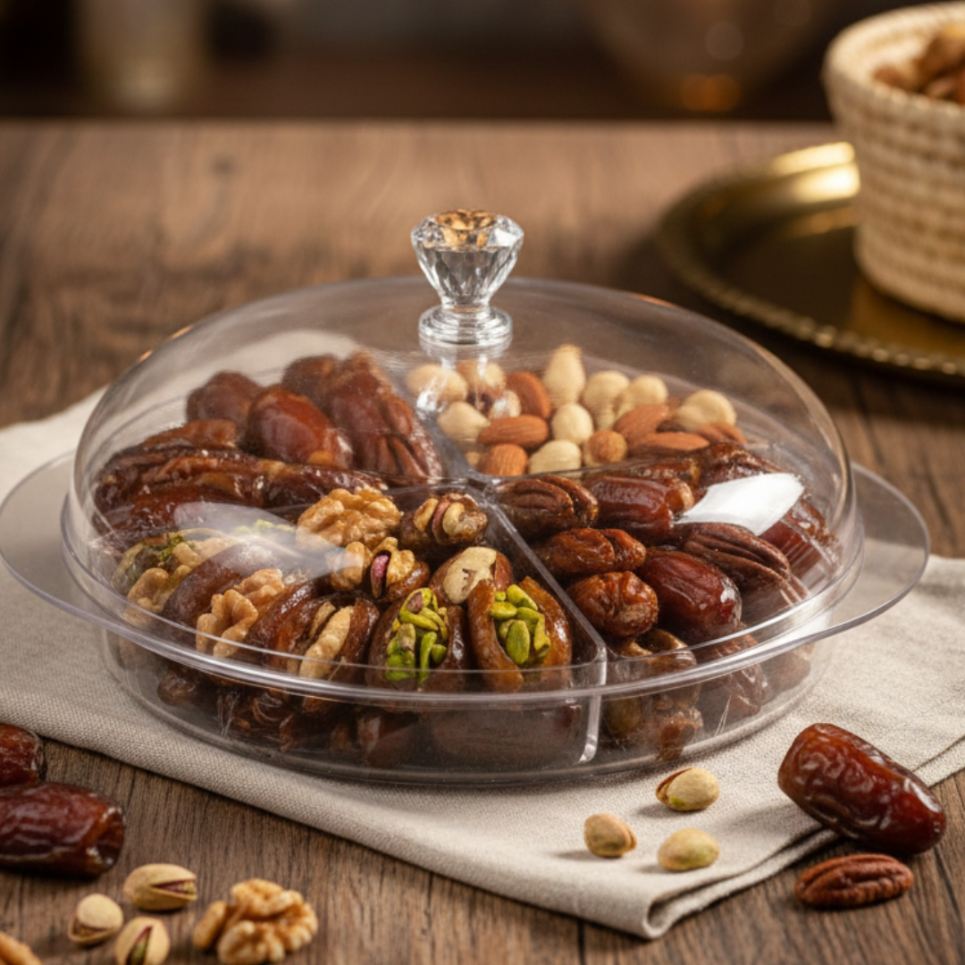 Majestic Stuffed Dates Crystal Dome