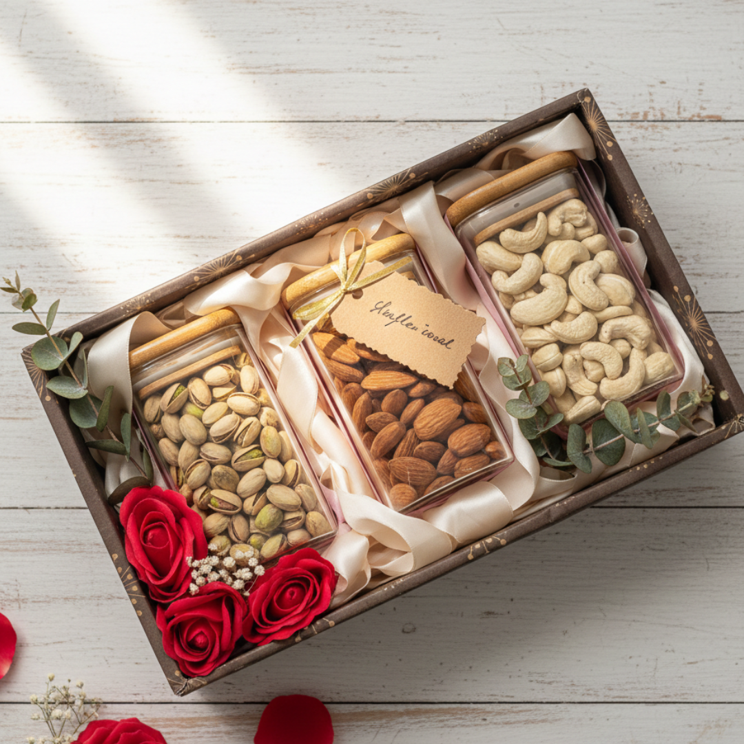 Rose Royale Dry Fruits Gift Box