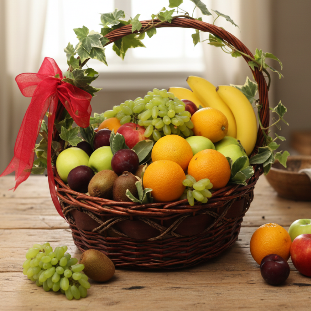 Premium Fresh Fruit Gift Basket